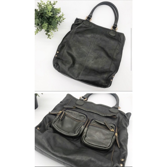 J. Crew Jericho Large Distressed Leather Tote Bag